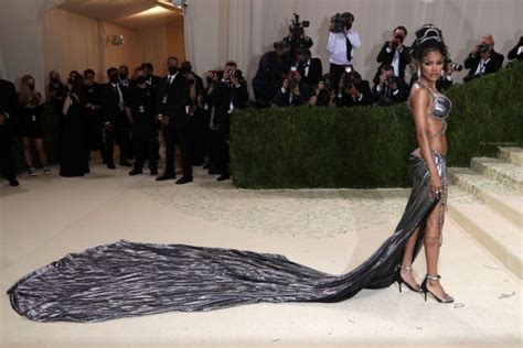 Teyana Taylor Shows Off Her Boobs And Legs At The 2021 Met Gala In Nyc 4 Photos Thefappening