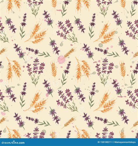 Watercolor Wildflower Floral Pattern Delicate Flower Wallpaper With