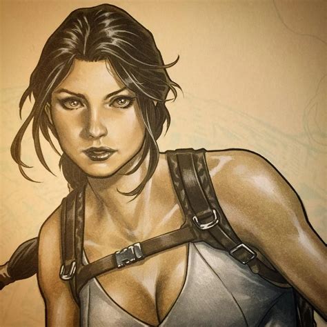 Lara Croft Tomb Raider Detail By Mark Brooks Tomb Raider Art Lara