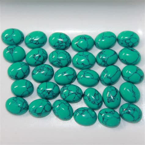 Arizona Turquoise Oval Cabochon 9x7mm And 10x8mm Loose Gemstones Etsy