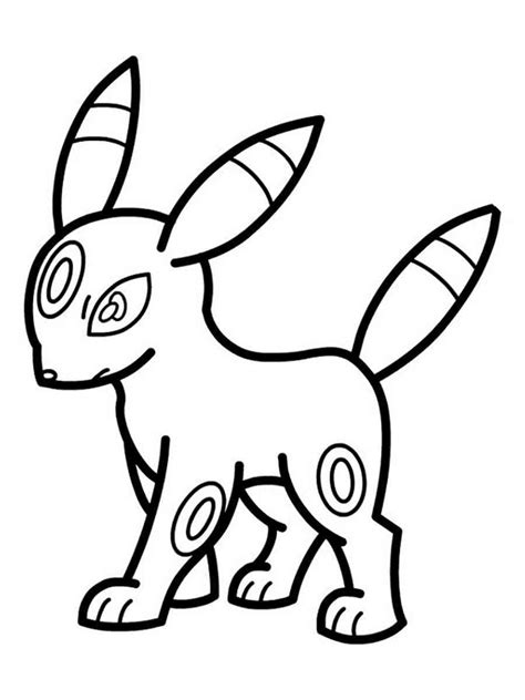 Coloriage Pokémon Noctali Télécharger Et Imprimer Gratuit Sur