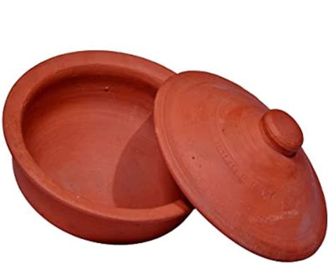 Earthenware Cooking Red Clay Pot Curry Potdish Terracotta Etsy