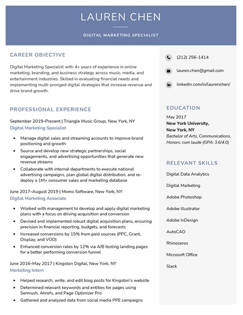 One Page Resume 1 Page Templates And How To Write