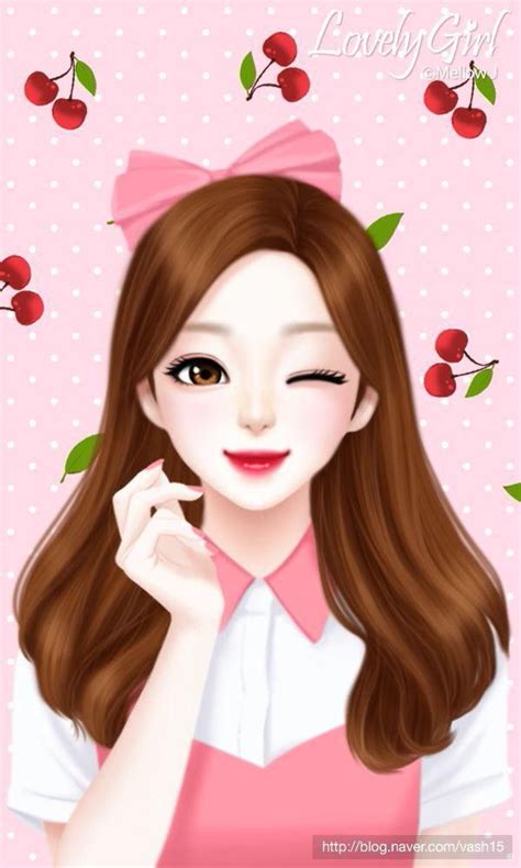 girl image korean cute cartoon in lovely girl image enakei girl 600x1000 wallpaper