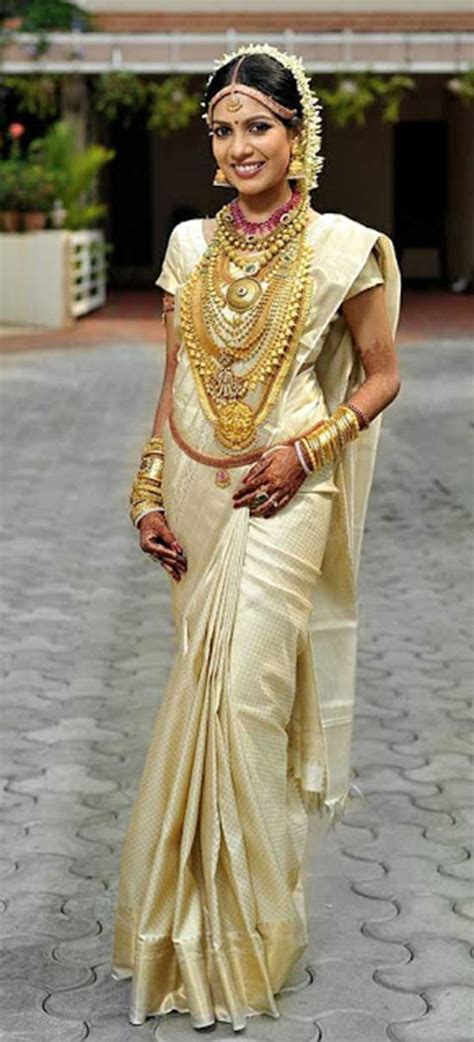 15 Kerala Wedding Sarees & Blouse Designs