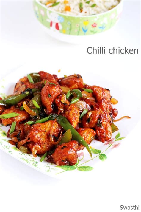 Dry chilli chicken (adapted from chinese kung pao chicken recipe). Chilli chicken recipe | How to make chilli chicken ...