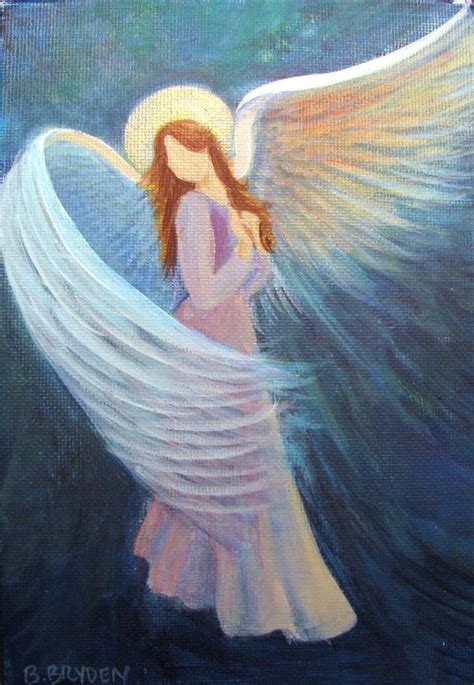 Intuitive Angel Painting By Breten Bryden Original Angel Painting