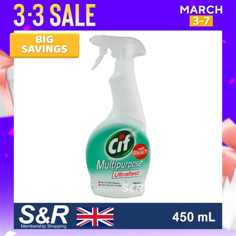 Price Off Cif Ultrafast Multipurpose Spray With Bleach 450ml Lazada Ph