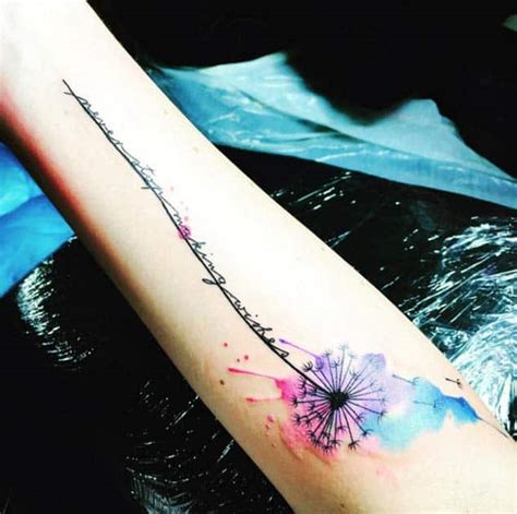 150 Meaningful Dandelion Tattoos Ideas June 2020