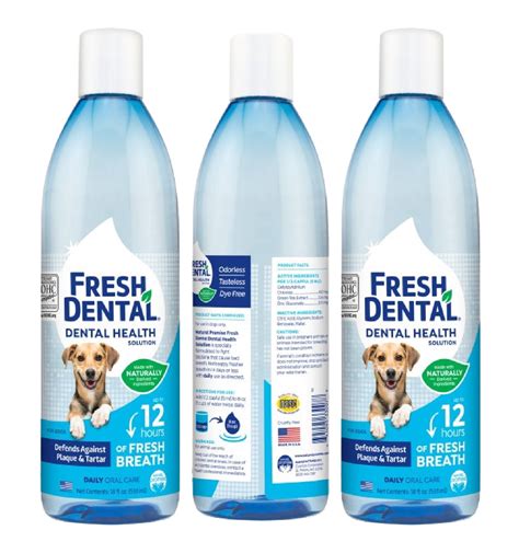 Naturel Promise Fresh Dental Water Additive For Dogscats 18 Oz