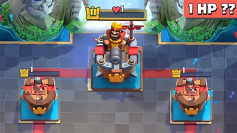 How To Make Towers Hp 1 In Clash Royale Youtube