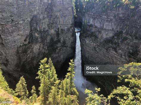Spahats Creek Falls In Wells Gray Provincial Park British Columbia