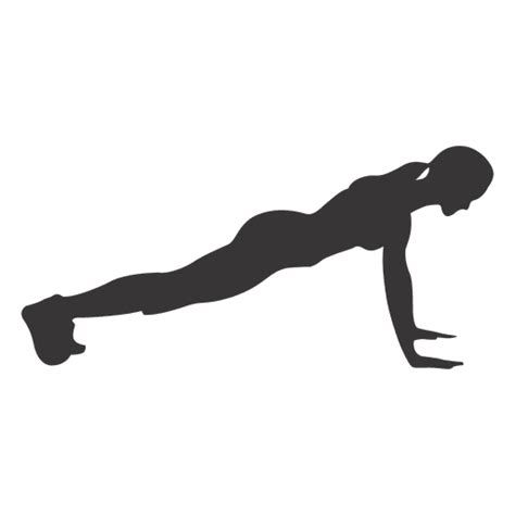 Silhouette Push Up Physical Fitness Physical Exercise Fit Png