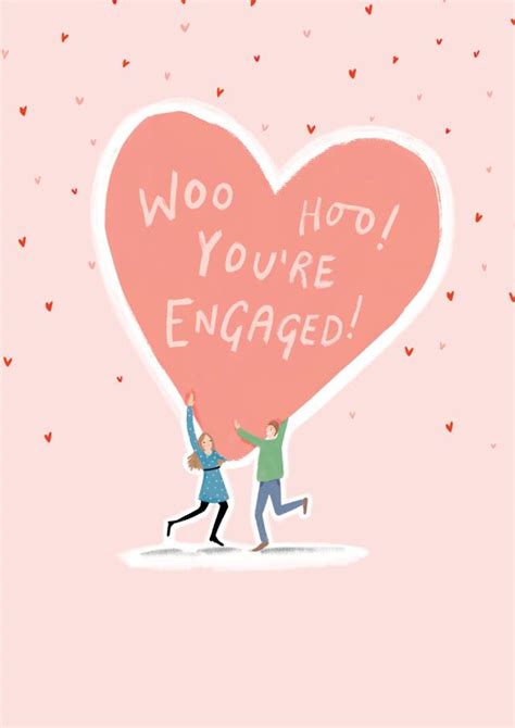 Cute Engagement Card Woo Hoo Youre Engaged Thortful