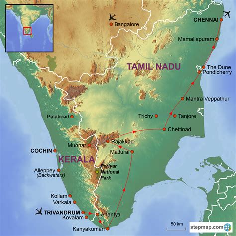 Reference, political, state, tamilnadu, kancheepuram district map, road map from kodaikanal to munnar, madurai to kodaikanal, tanjore, tanjore, mayavaram. Tamil Nadu holidays, tailor made. Helping Dreamers Do