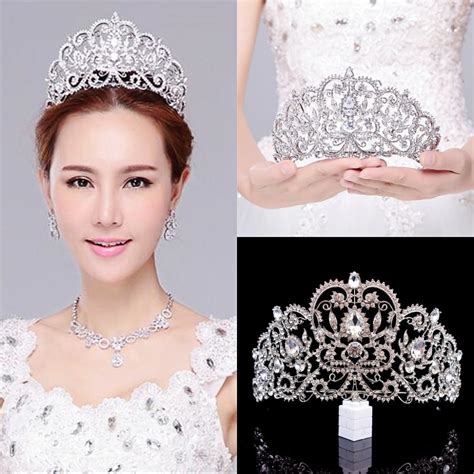 Buy Baroque Luxury Silver Crystal Bridal Tiaras Crown