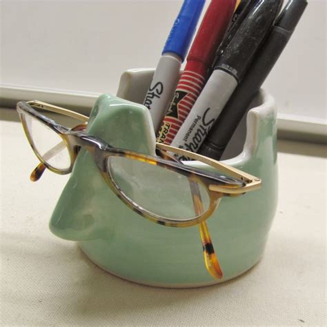 Eyeglass Holder Ceramic Pottery Pencil Holder Handmade Etsy