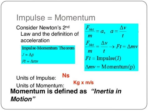 Ap Physics 1and2 Impulse And Momentum