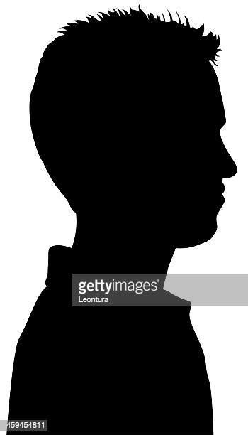 Young Man Side Profile Silhouette Photos And Premium High Res Pictures