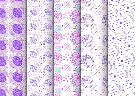 Premium Vector Memphis Seamless Patterns Available In Swatches Panel