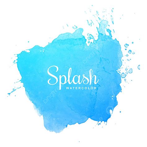 Blue Watercolor Splash Background Abstract Background Watercolor Png