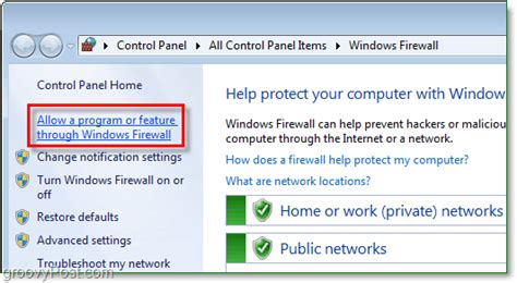 Allow A Program Through The Windows 7 Firewall How To
