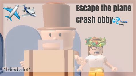 Escape The Plane Crash Obby Roblox Youtube