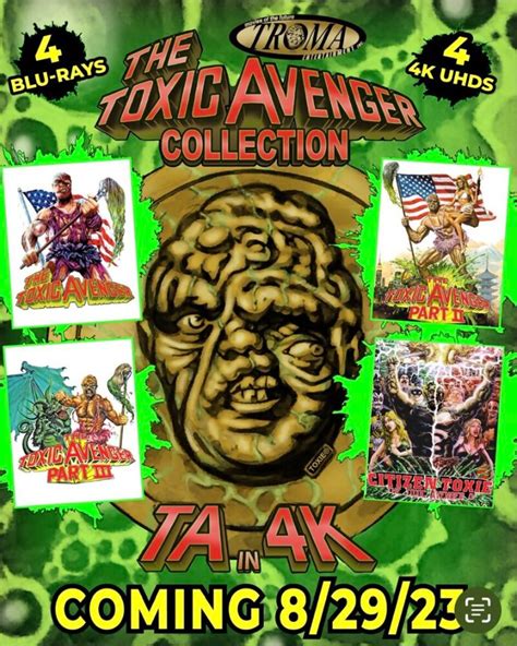 Troma Releasing The Toxic Avenger Collection In K Uhd This Summer