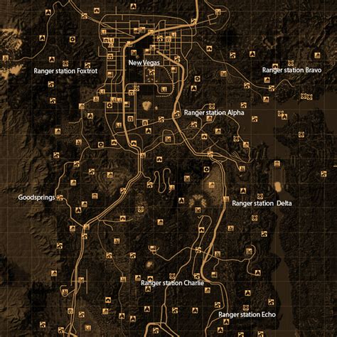 26 Fallout New Vegas Full Map Maps Database Source