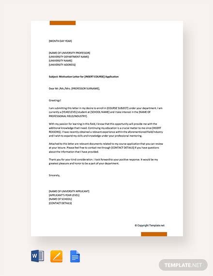 All the basics have to be covered up motivation letter for university admission pdf. FREE Motivation Letter for University Template - Word ...