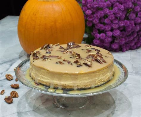 Pumpkin Cheesecake With Maple Syrup And Pecans Recipe Pumpkin