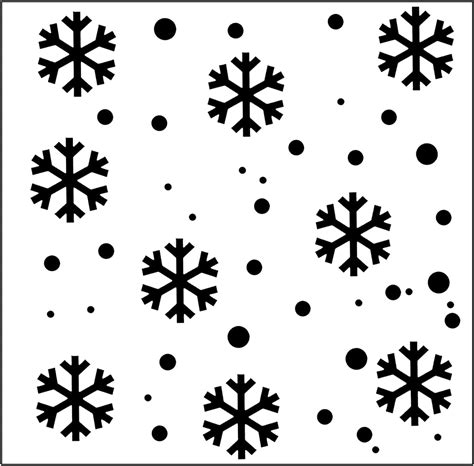 vaessen creative craft stencil snowflakes for adding colourful patterns and