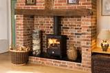 Brick Fireplace Ideas For Wood Burning Stoves Photos