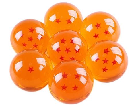 Excellent for retro dbz ccg players and collectors. 7pcs/set Dragon Ball Z Crystal Ball Medium One Seven/1 7 Star Dragon Ball 4cm Resin Material ...