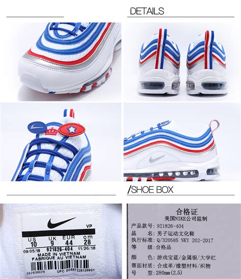 Nike Air Max 97 Og Running Shoes 921826 404 Eu36 45