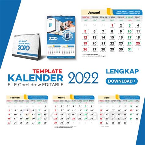 Jual Template Kalender 2023 Seri 1 File Cdr Shopee Indonesia