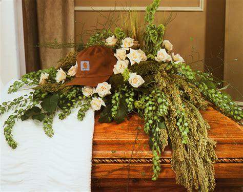 Symbolic Tribute Casket Spray The Enchanted Florist And Whatnots