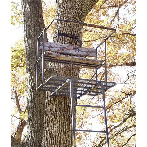 Guide Gear 17 12 Deluxe 2 Man Hunting Ladder Tree Stand