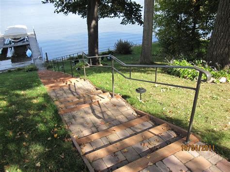 This post is from our stagg design project archives and originally posted in june 2017. Exterior Step Railings | O'Brien Ornamental Iron | Step ...