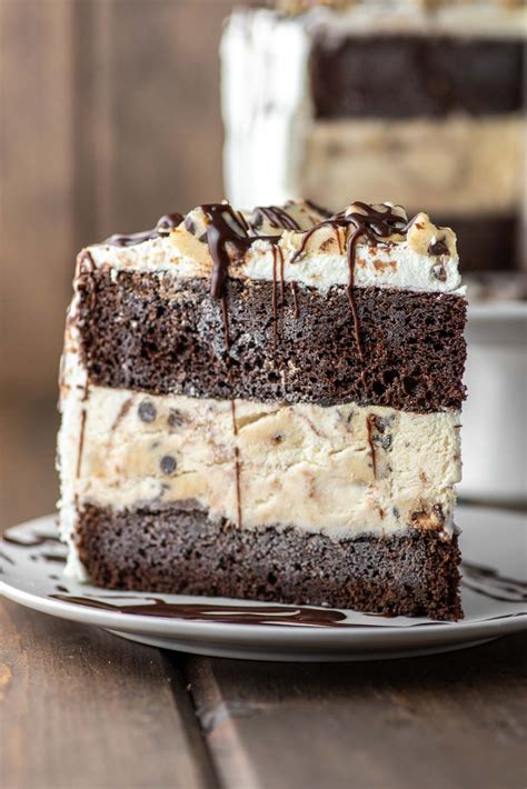 Garnish with more crushed sandwich cookies and serve immediately or freeze. Cookie Dough Ice Cream Cake Recipe - Chisel & Fork
