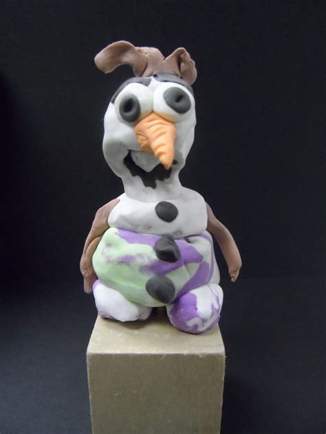 Olaf From Frozen Olaf Clay Sculpture Frozen Snowman Art Artclass