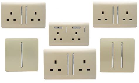Trendi Switch Artistic Modern Glossy Switches Sockets Living Room