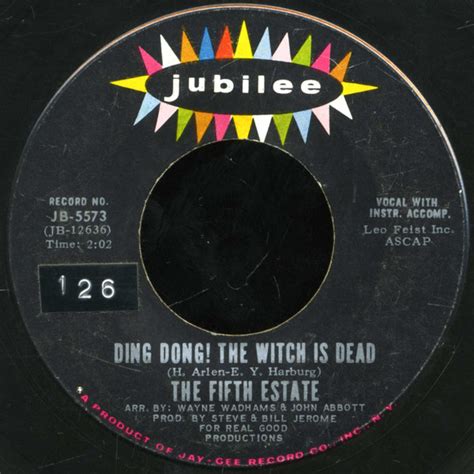 Ding Dong The Witch Is Dead The Rub A Dub Discogs