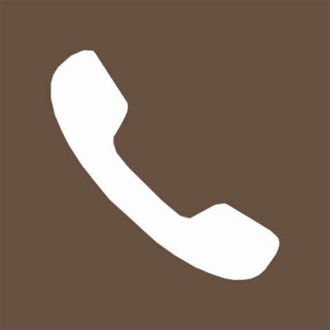 Dark Brown Phone Icon Ios Icon App Icon Design Ios App Icon Design