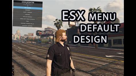 Esx Menu Default Design Youtube