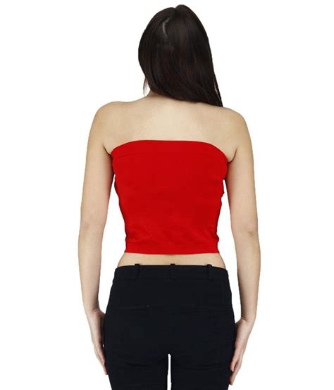 Buy Golden Girl Red Tube Top Online At Best Prices In India Snapdeal