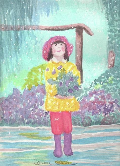 April Showers Painting By Carole Clark