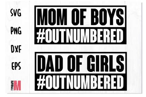 2 Mom Of Boys Outnumbered Svg Designs And Graphics