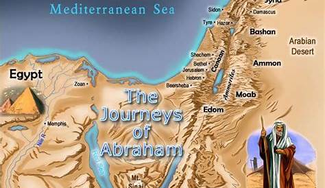 Printable Map Of Abraham's Journey