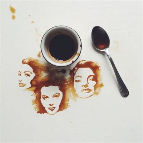 Blazepress Artist Turns Spilled Food Into Coffee Art Painting